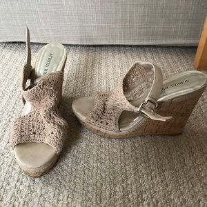 Crochet cream wedges!