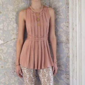 Anthropologie One September Avant Pleated Top Anthropologie One September Avant Pleated Top