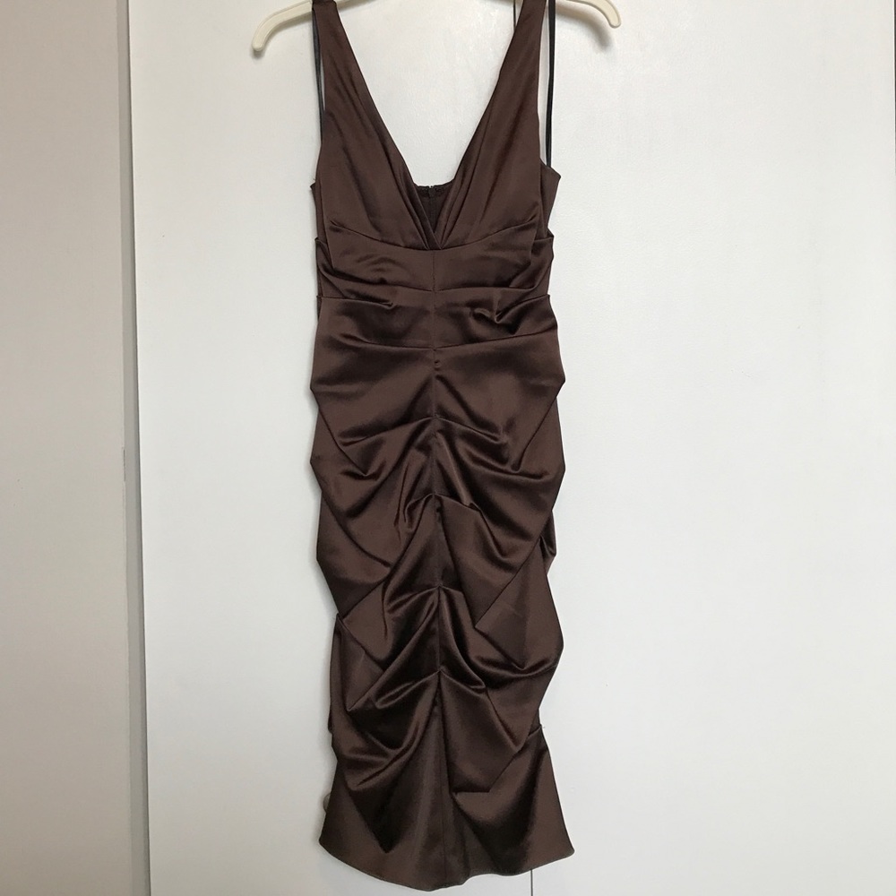 Ruched/pleated bridesmaid/final dress - sz 4
