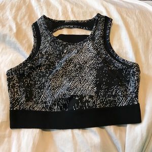 Champion Mesh / Strap Back High Neck Sports Bra