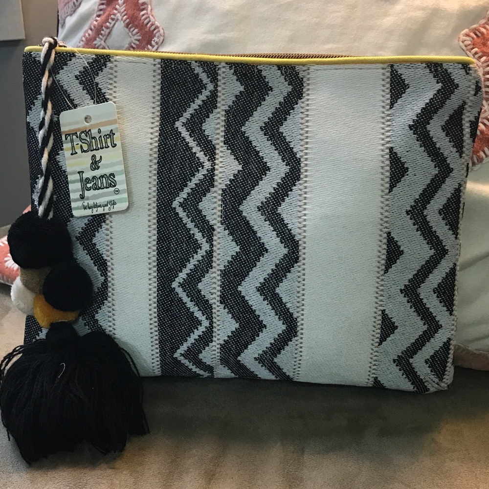 TShirt and Jeans Clutch. NWT!!!!