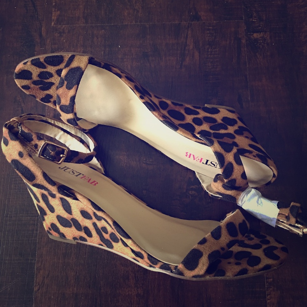 Brand New Leopard wedges