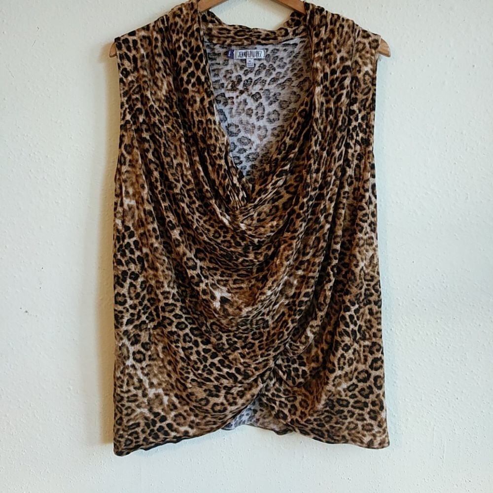 Jennifer Lopez Leopard print blouse