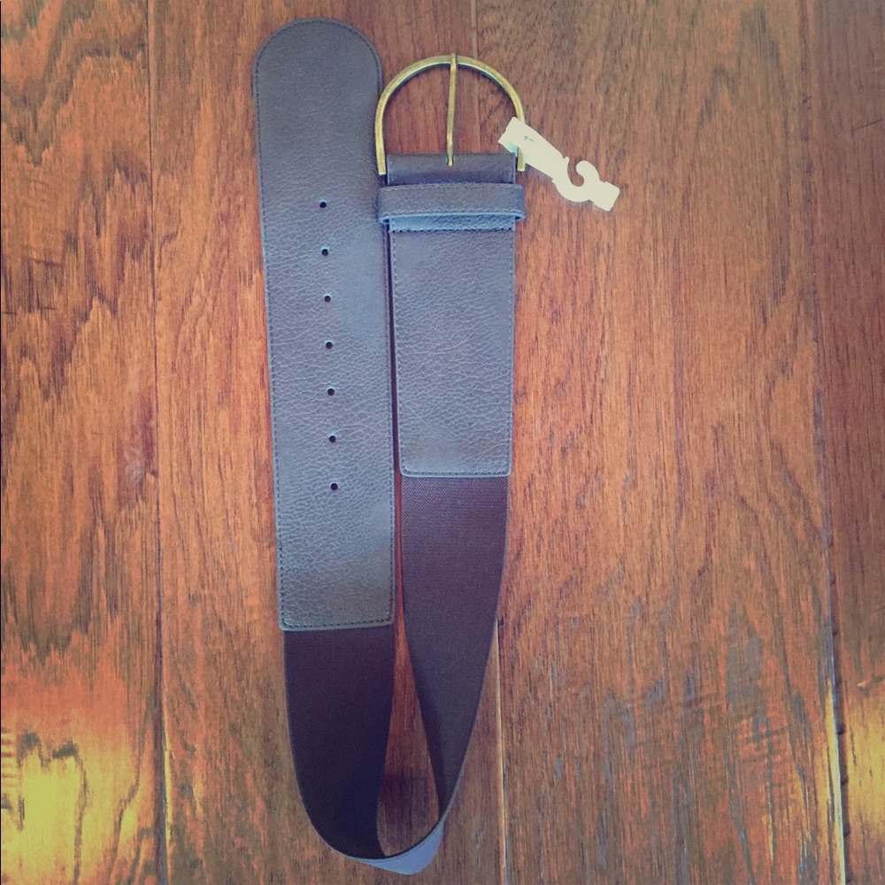 Brown Faux Leather Belt