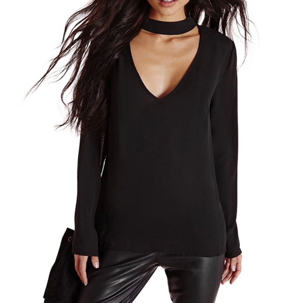 Black choker top