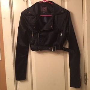 Satin Forever 21 Crop Jacket