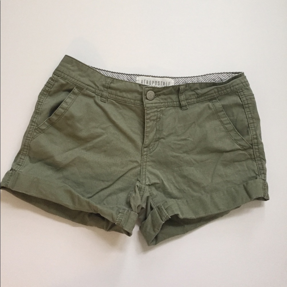 Olive green shorts