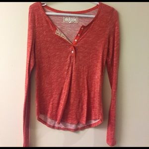 Cute orange top from Anthropologie size XS