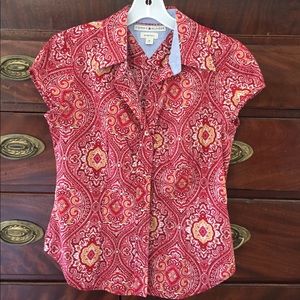 Tommy Hilfiger red bandanna top