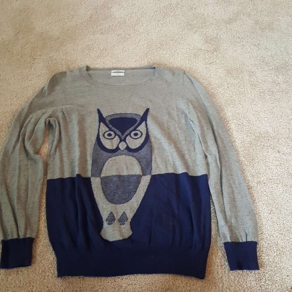 Madewell owl sweater