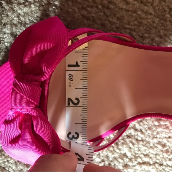 Kate Spade Indie Bow Wedge in Hot Pink Grosgrain - Picture 7 of 8