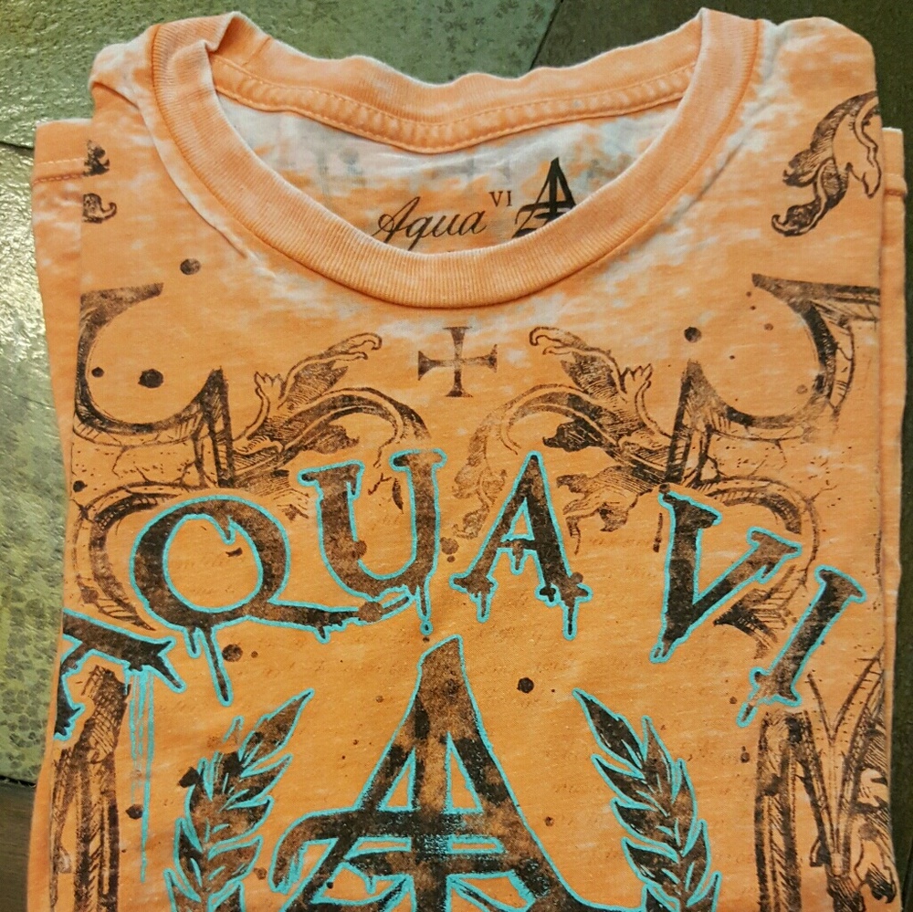 Buckle Aqua distressed men's shirt