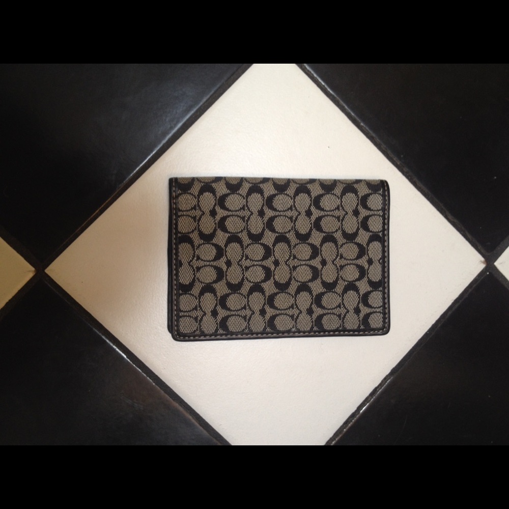 Coach passport holder