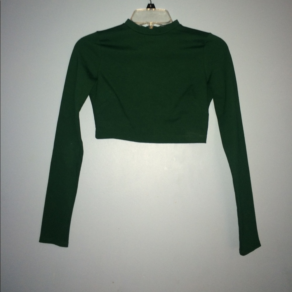 Forest Green Crop Top