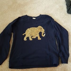 Jcrew elephant sweatshirt