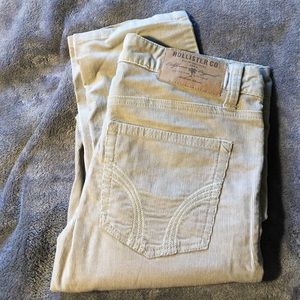 Hollister tan corduroy pants size 0