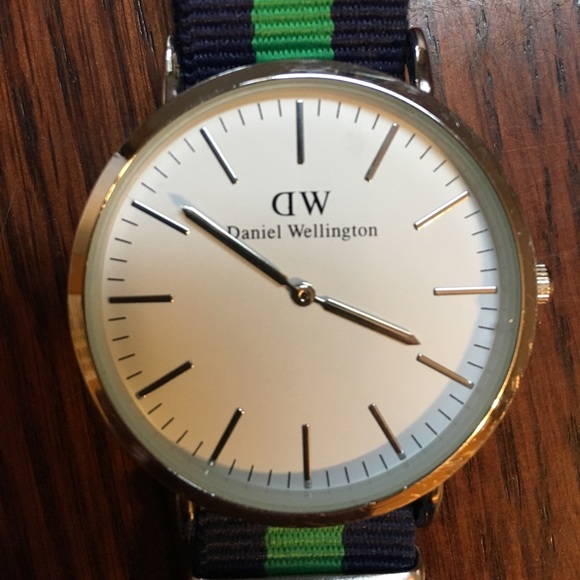 Daniel Wellington watch  green and blue strap main image 6