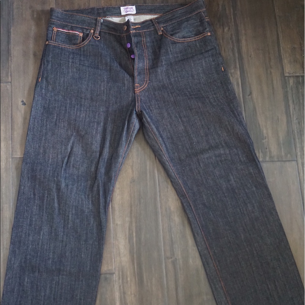 Men's Twelve Bar Dark Wash Jeans - 36 x 32