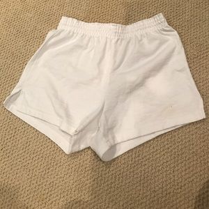 white soffee shorts