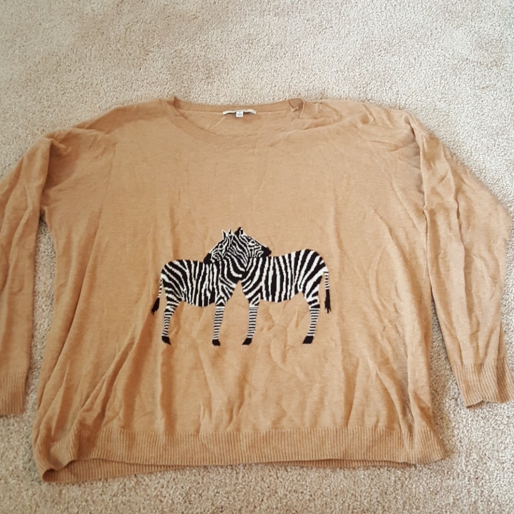 Madewell zebra sweater
