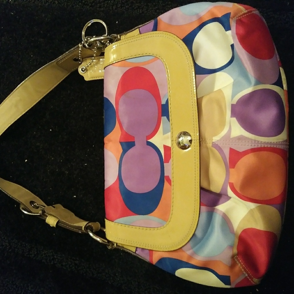 Authentic Coach F13795 SOHO Pleated Signature