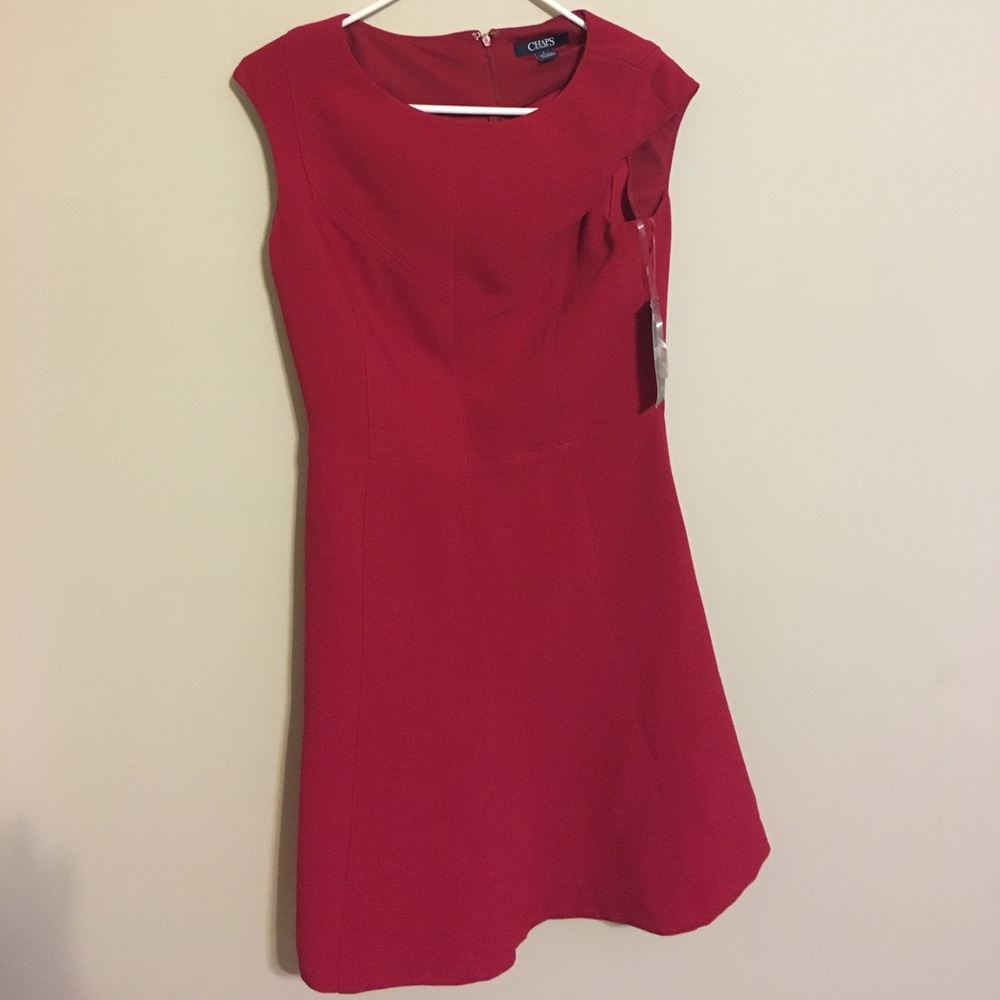 Red dress fit and flare