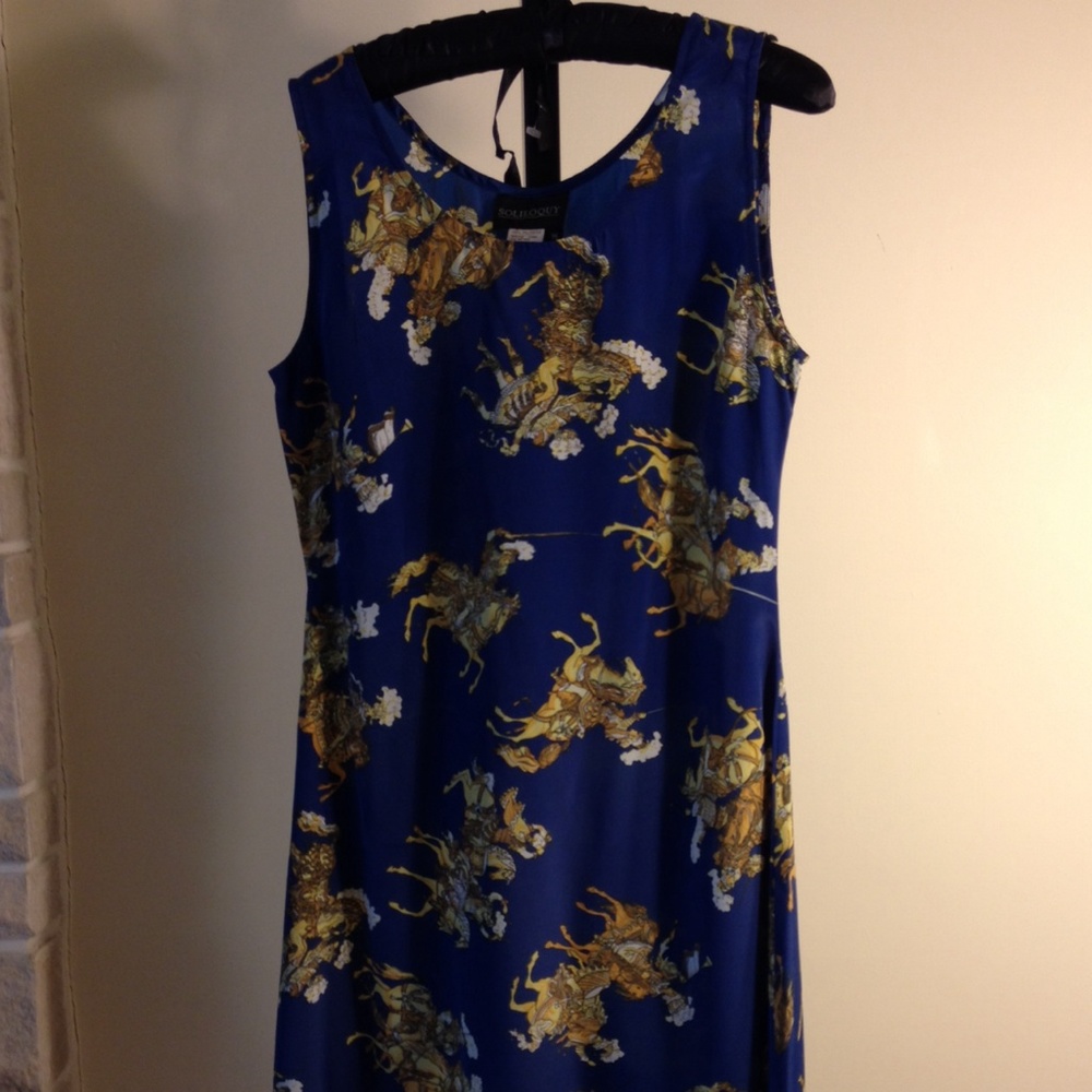 1980's vintage fairy tail print summer dress nwt