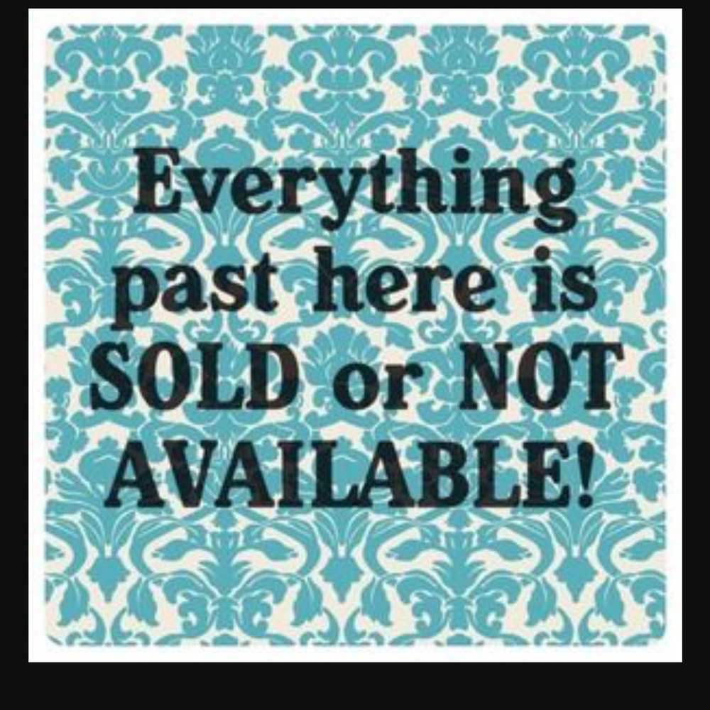 Not for sale items available in the fall.