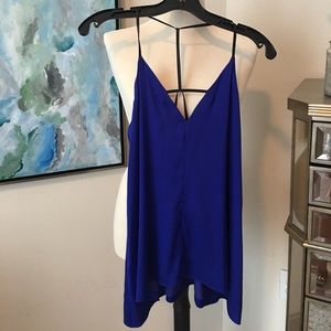 Royal purple blouse perfect for a night out!