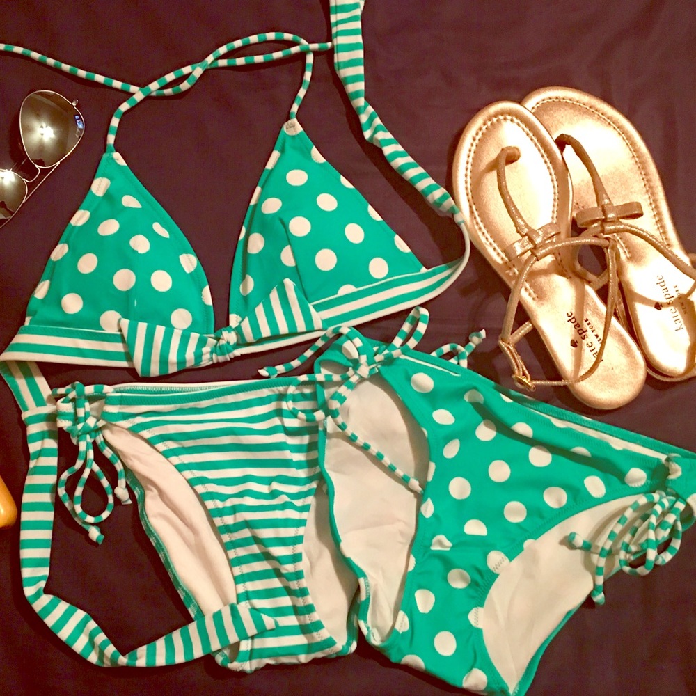 NWOT Victoria's Secret Mint Green Bikini Set