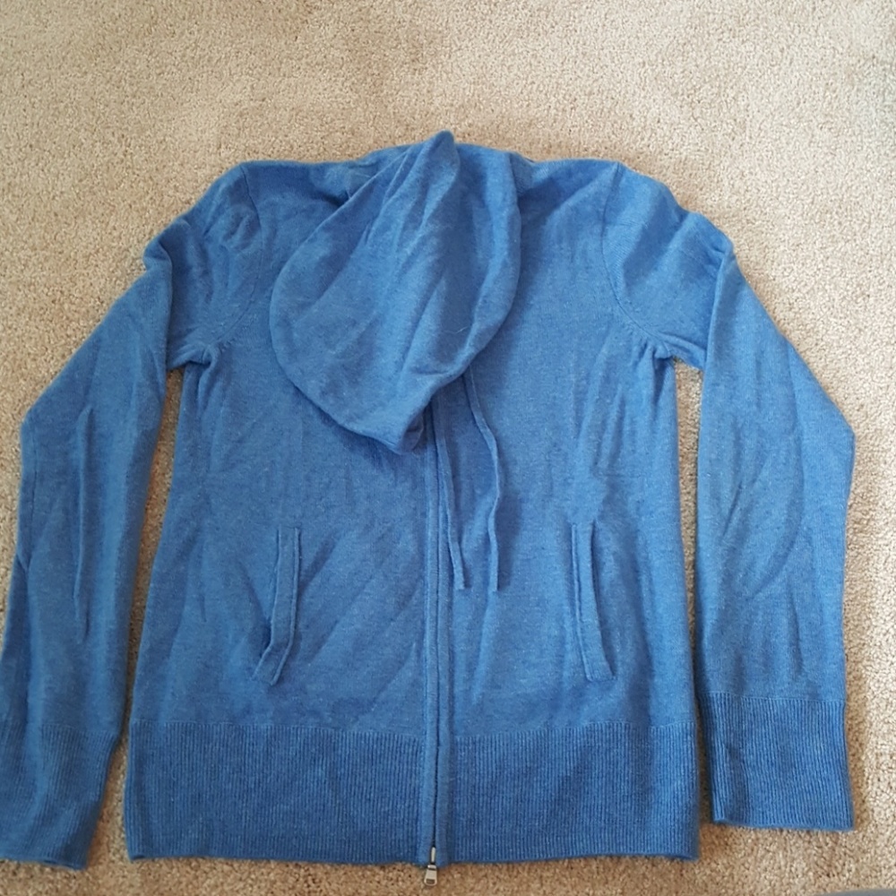 Jcrew cashmere full zip hoodie