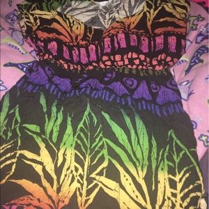 Multi colored Derek heart mini dress