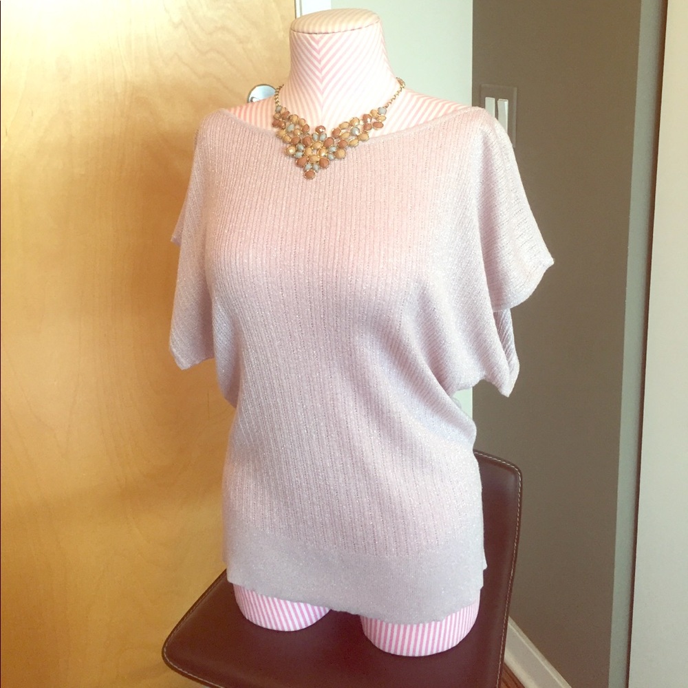 Pink Boatneck Top
