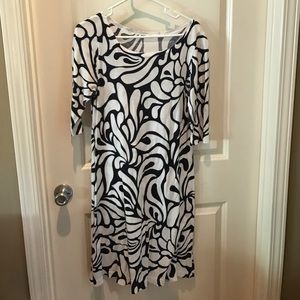 Navy & White J. Crew Dress