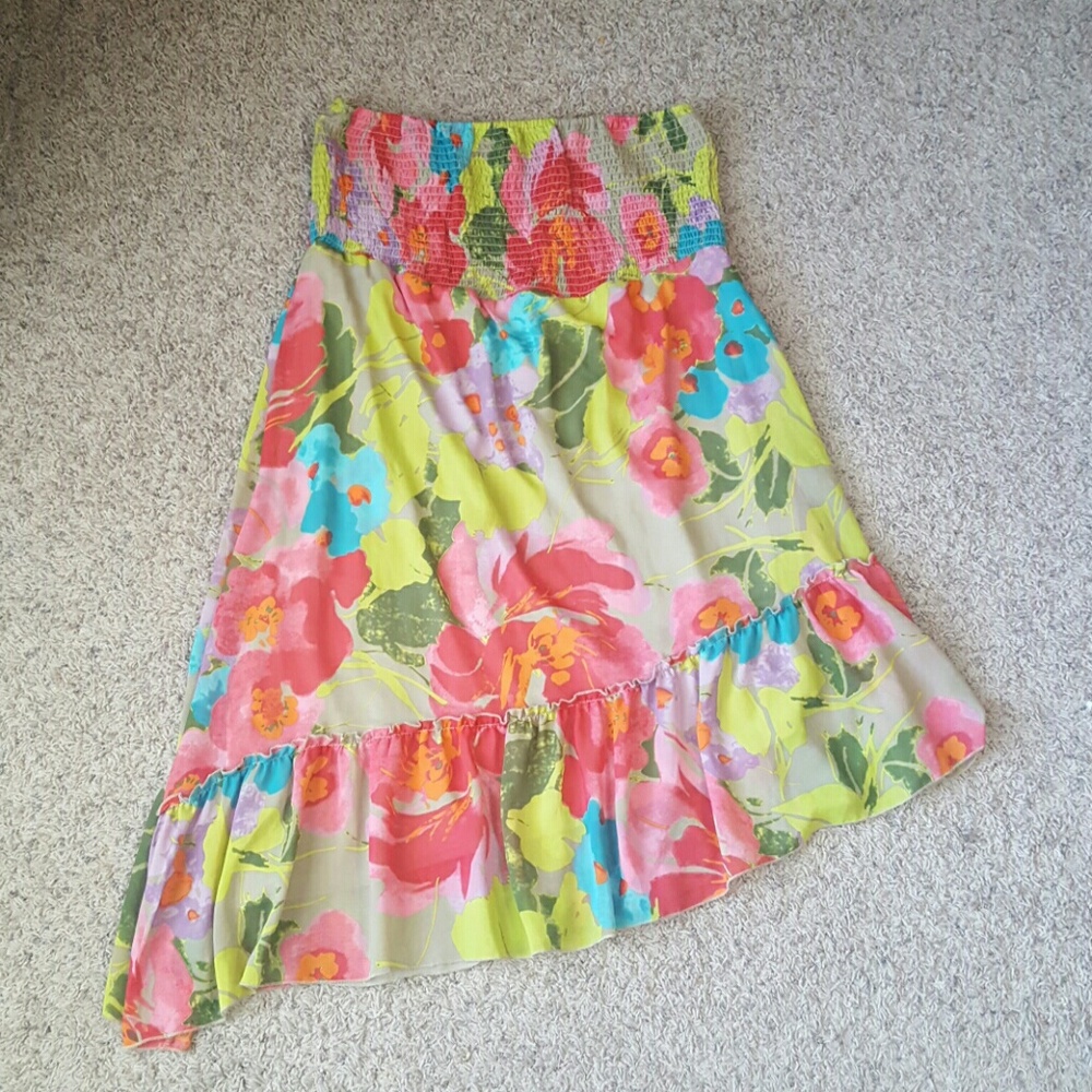 🎉HP🎉Lane Bryant tube top angled dress