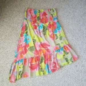 🎉HP🎉Lane Bryant tube top angled dress