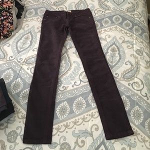 Free People Plum/Prune Corduroy Jeans