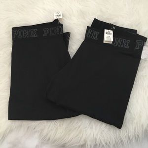 2 Victoria Secret Extreme Crop Leggings NWT