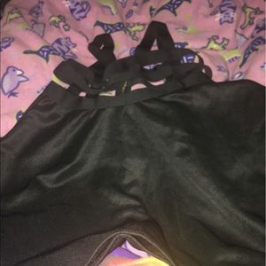 Black unique skater skirt