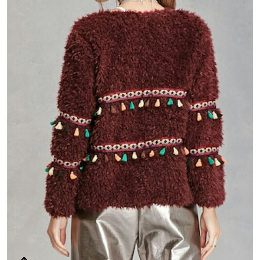 Cherry Paris Tasseled Jacket