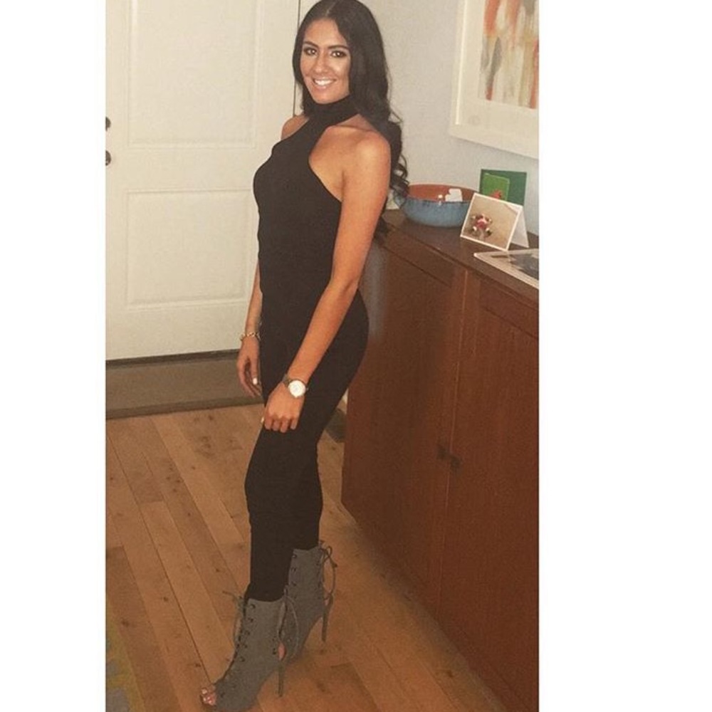 Black Choker Jumpsuit