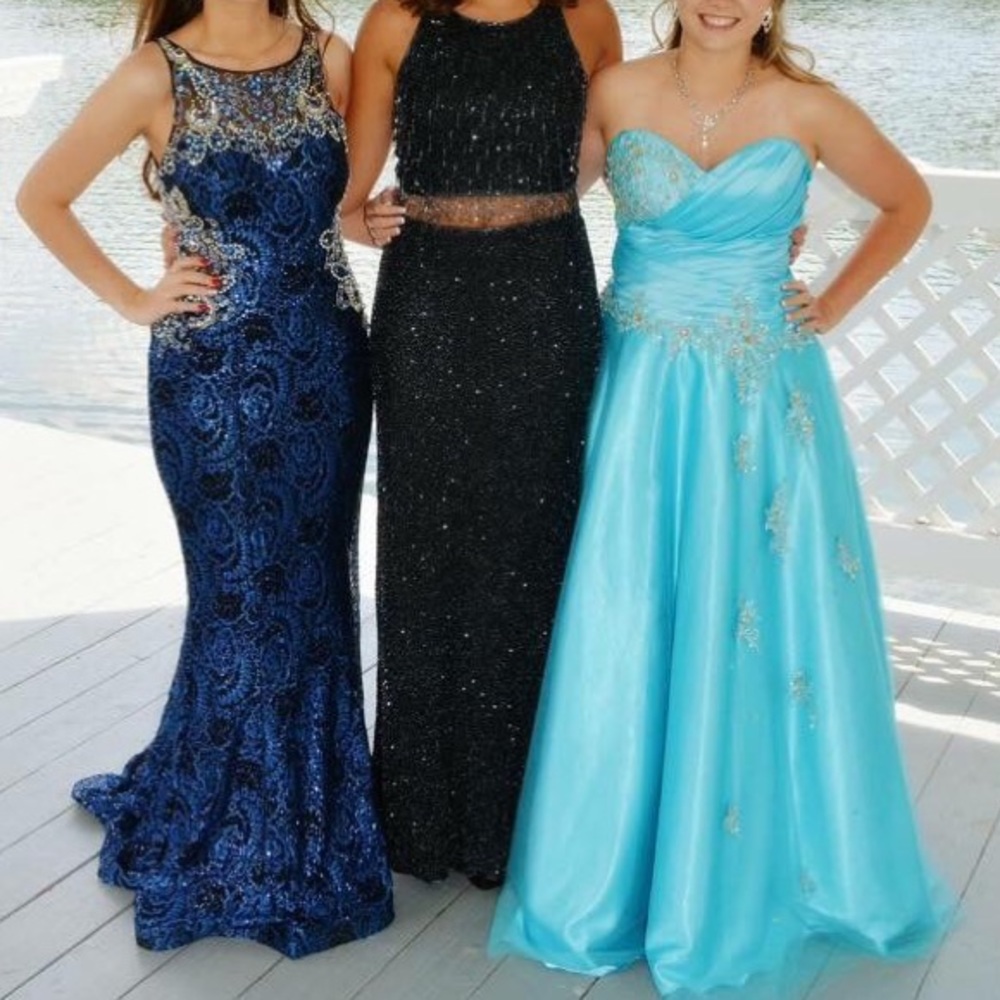 Beautiful black prom dress