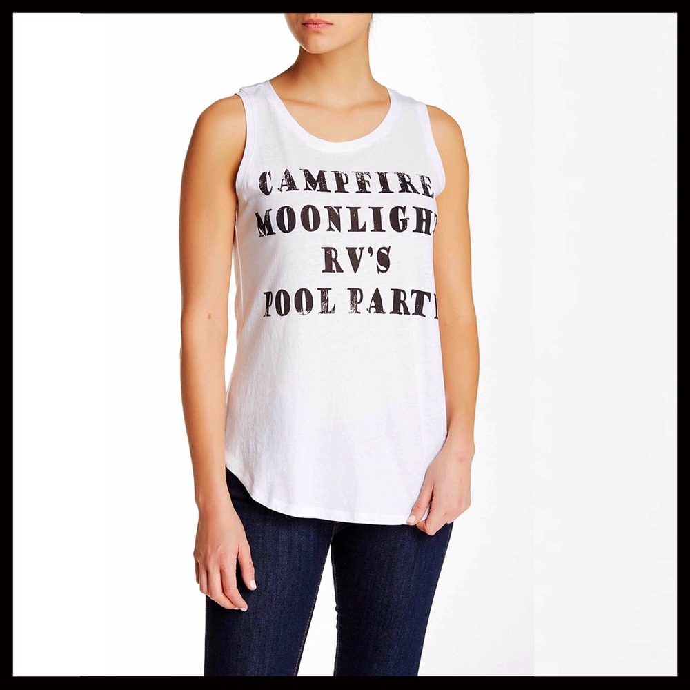“CAMPFIRE MOONLIGHT” TANK TOP GRAPHIC TEE - Picture 3 of 8