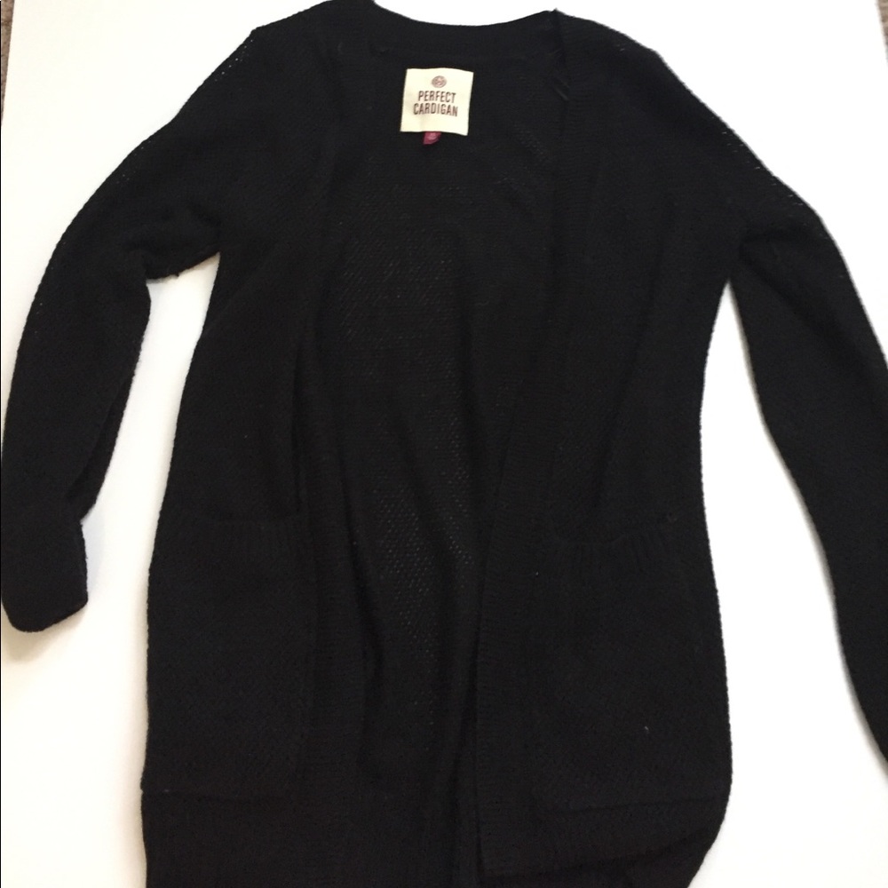 Black cardigan