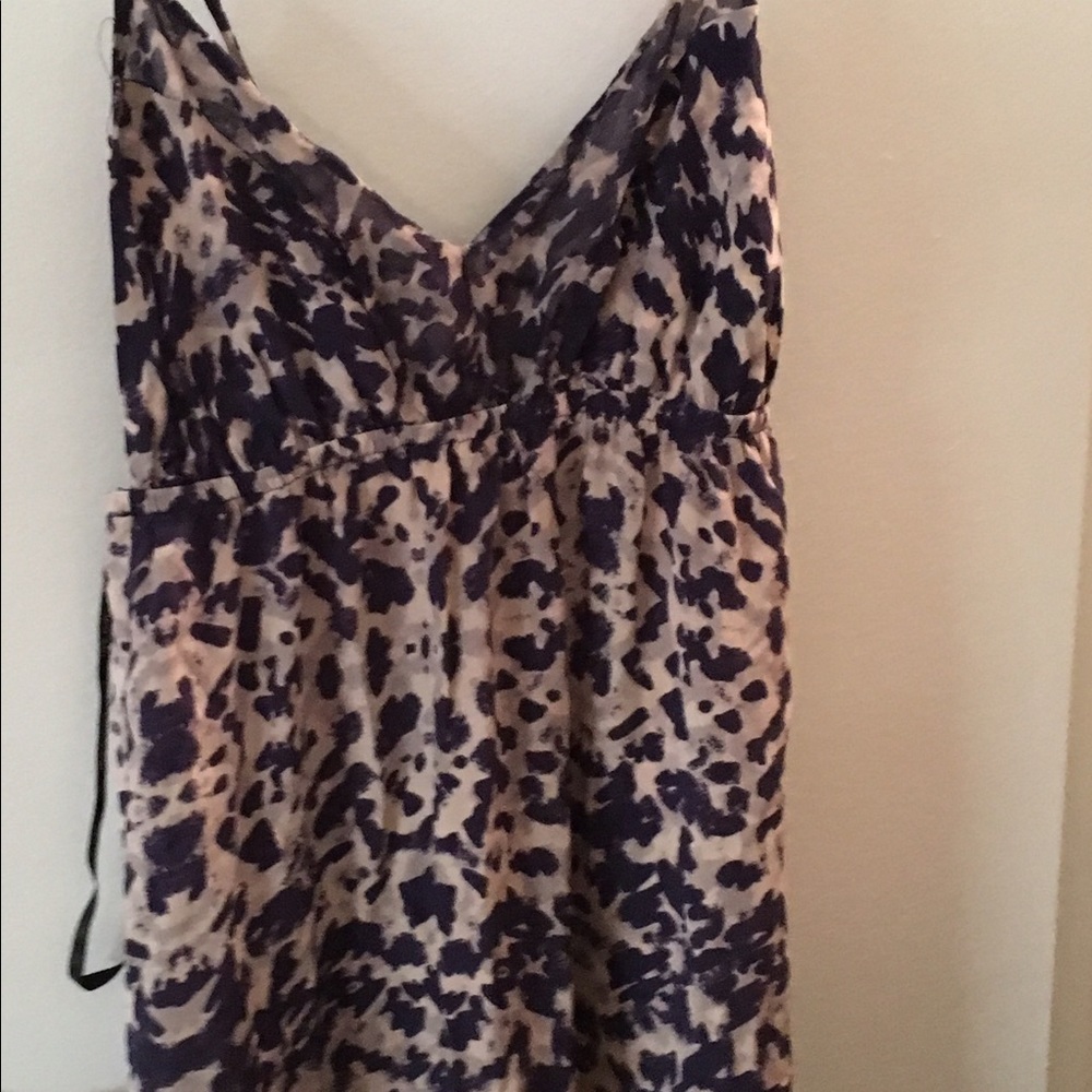 Gypsy 05 panel tie silk maxi dress in plum
