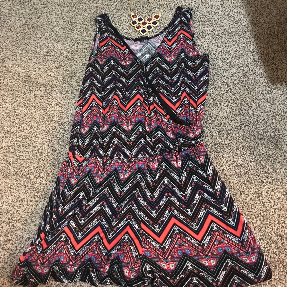 Romper and necklace