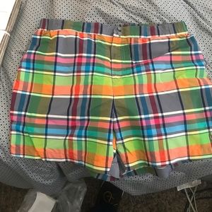 Hugo Boss plaid swimming trunks