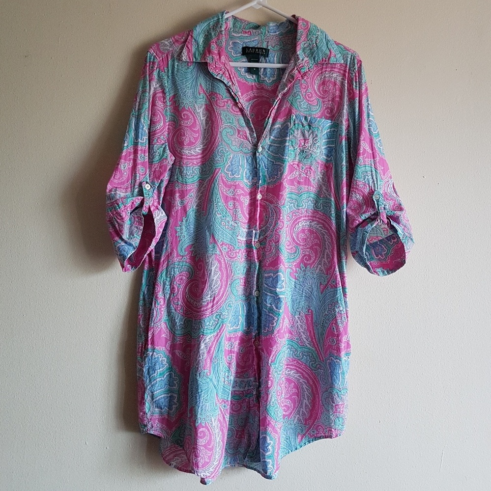 Ralph Lauren Paisley Boyfeiend Shirt
