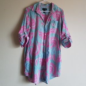 Ralph Lauren Paisley Boyfeiend Shirt