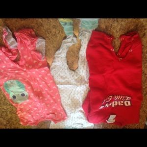 Pajamas lot - pink and white pairs only